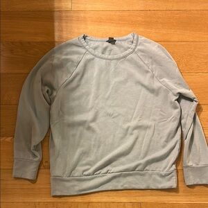 Eddie Bauer Blue Crew Neck Sweater with Relaxed Fit